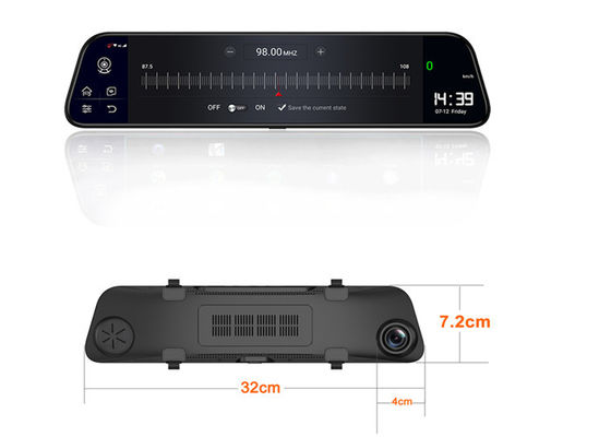 Traço tela táctil de 4G câmera ADAS duplo 12,0” com a câmera de estacionamento reversa do carro da vista DVR