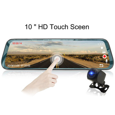 do carro duplo da lente dos meios do córrego da polegada de 1080P 1O câmera video do traço
