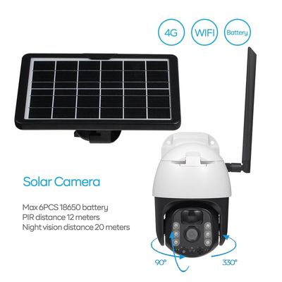 Câmera IP66 impermeável da câmera exterior solar do sistema de segurança 4G para o quintal