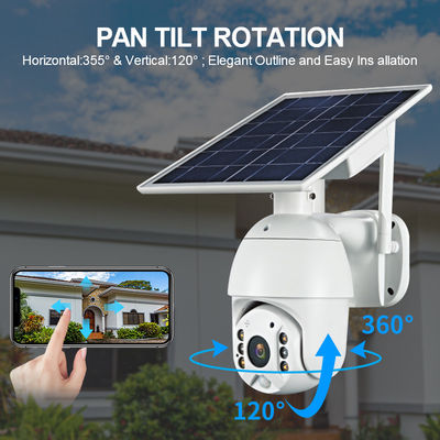 Câmera do CCTV 1080P HD da detecção de movimento 2MP da visão noturna exterior da cor completa auto Wireless Wifi 4G Sim Card Solar Battery