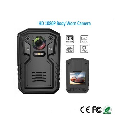 câmera do corpo da polícia de 1080P QHD construída na imagem audio video do registro 32GB
