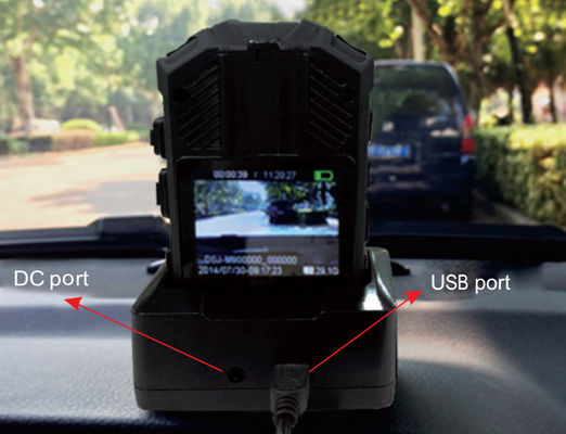 câmera do corpo da polícia de 1080P QHD construída na imagem audio video do registro 32GB