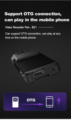 Visão noturna 1050 de MAh Police Body Camera IP67 do armazenamento 256GB