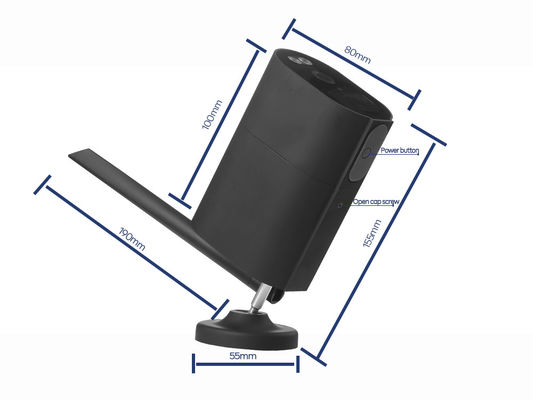 câmera de rede 4W do ponto de entrada da câmara de segurança PTZ de 1080P 20fps PIR 4G Wifi com painéis solares