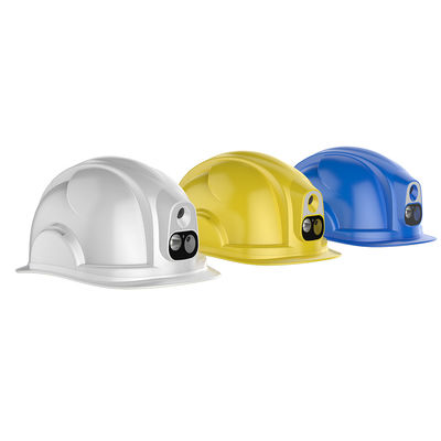 Os ABS amarelos da câmera do capacete de segurança usam-se extensamente na motocicleta que mina o dente azul SOS 3G 4G Wifi da indústria da construção civil elétrica