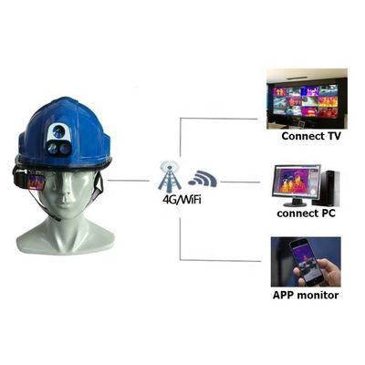 Câmera de medição do capacete da temperatura esperta da casa 4G com Android 7.1Bluetooth4.0 GPS