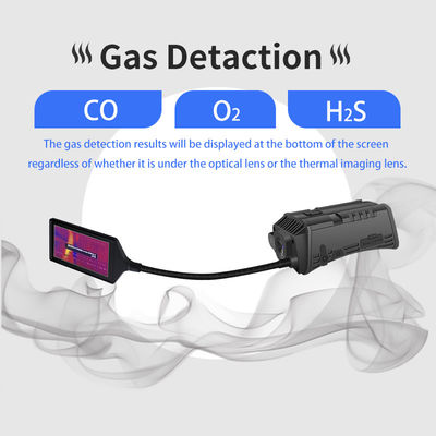 luz conduzida GPS de medição térmica esperta da detecção Bluetooth4.0 do Multi-gás da câmera do capacete 4G