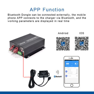 IOS de Bluetooth Android do controlador do carregador de bateria de 12V 60A DC-DC para o rv