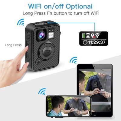 Câmeras gastas IP67 impermeável 0,91" da polícia de H.264 MP4 MPEG4 CMOS LCD