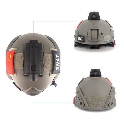 2.4 GHz GPS Câmera de capacete Transmissão ao vivo 3600mAh Para tropas