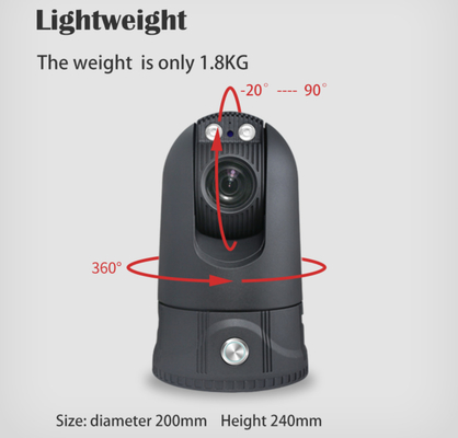 Câmara de segurança sem fio impermeável ótica do zumbido 4G Android MINI Surveillance Ball Camera Outdoor