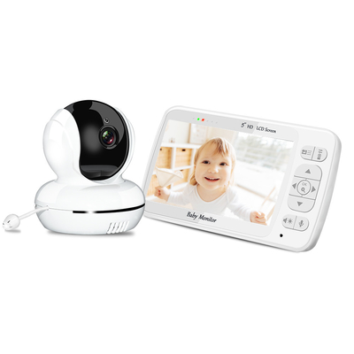 Do orador em dois sentidos sem fio do monitor do bebê do controle da voz exposição 5inch de alta resolução