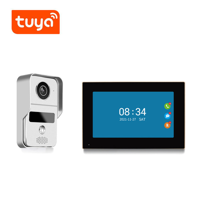 10 visão noturna video sem fio do App da campainha 1080p Tuya da polegada