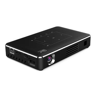 Controle sem fio de Mini Portable Projetor IR do bolso do DLP de 150 lúmens