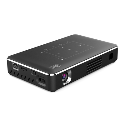 Controle sem fio de Mini Portable Projetor IR do bolso do DLP de 150 lúmens