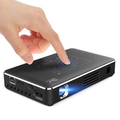 Controle sem fio de Mini Portable Projetor IR do bolso do DLP de 150 lúmens