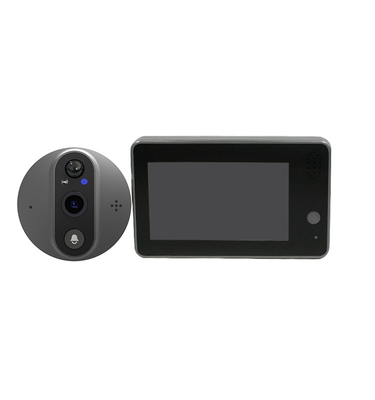 Baixa potência video da campainha do Peephole de Wifi com 4,3 polegadas - definição alta LCD