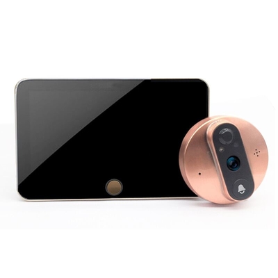 a bateria video IR da campainha 5000mAH de WIFI do Peephole 1080P CORTOU o interruptor automático