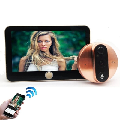 a bateria video IR da campainha 5000mAH de WIFI do Peephole 1080P CORTOU o interruptor automático