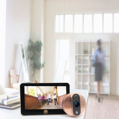 a bateria video IR da campainha 5000mAH de WIFI do Peephole 1080P CORTOU o interruptor automático