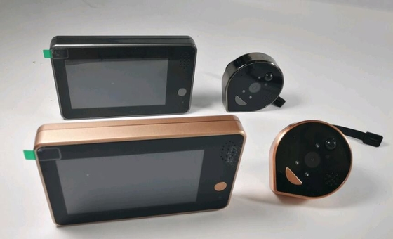 A campainha sem fio da segurança do Peephole de Wifi protege contra intempéries o ângulo de 160 graus de largura