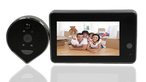 A campainha sem fio da segurança do Peephole de Wifi protege contra intempéries o ângulo de 160 graus de largura