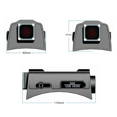 Duplo-lente tática militar derramada H.265 HDMI da câmera do capacete de segurança impermeável