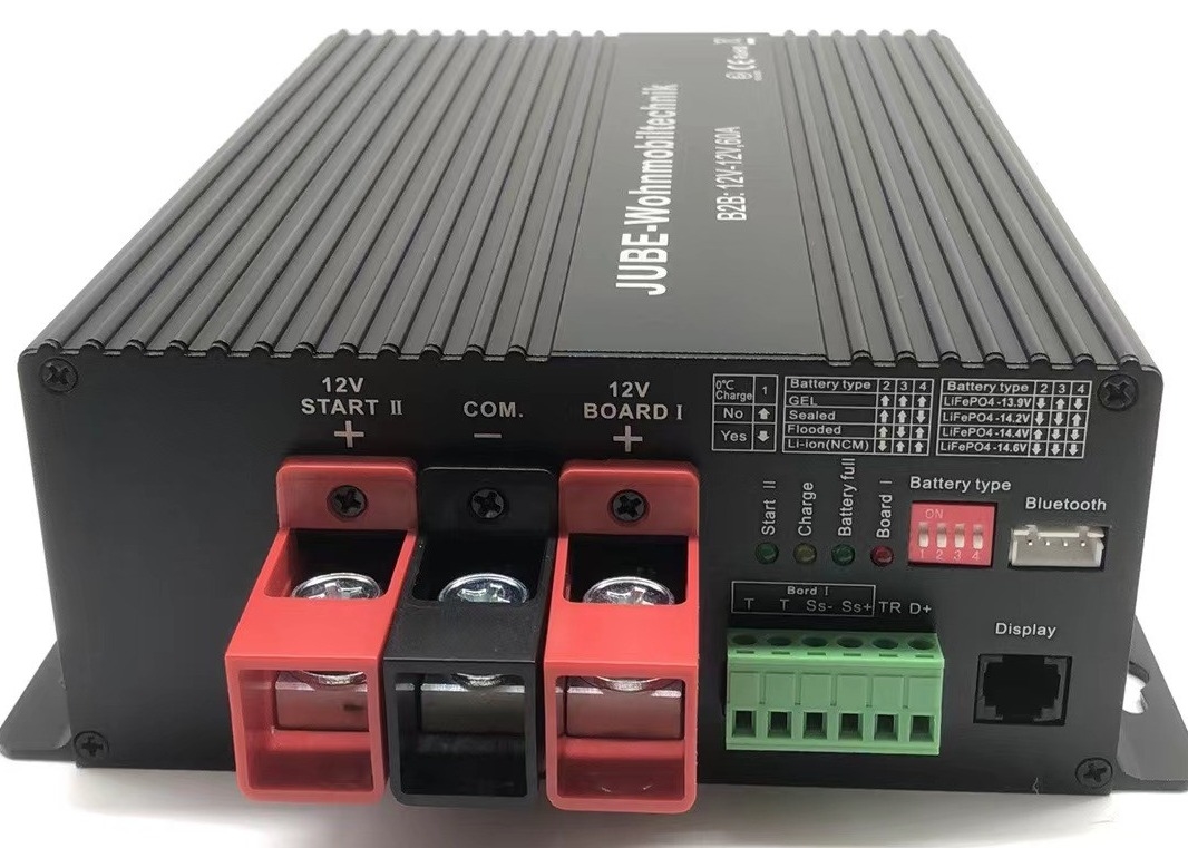 Carregador de bateria inteligente de 12 V com sensor de temperatura Entrada de sinal efetivo D + Voltagem de 8-16 V
