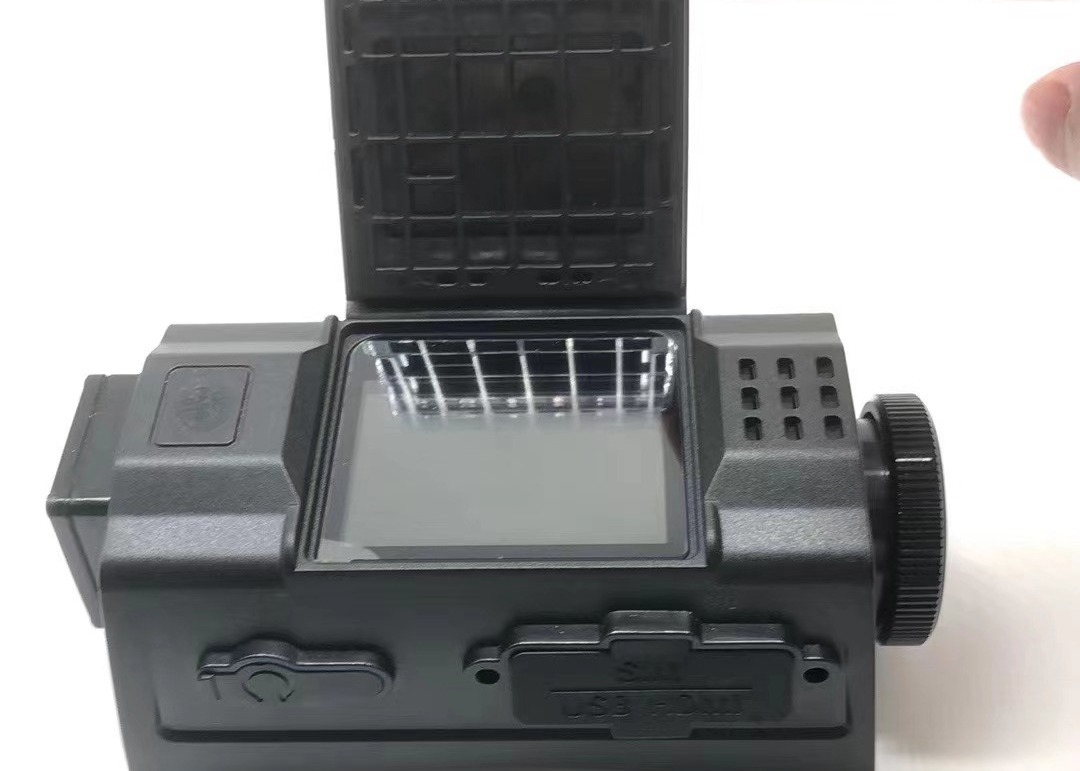 IP67 Câmera de capacete de segurança à prova d'água com LCD de dupla lente MTK6762 Chipset 2G 16G RAM+ROM