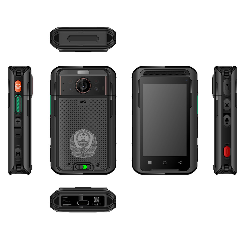 5G NR/SA Thermal Imaging Body Camera 4K HD 3500mah Bateria dupla EIS 4G 64GB 3,1 polegadas LCD