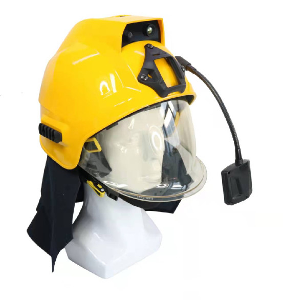 Capa de resgate de bombeiros 4G Sensor de imagem térmica integrado com transmissão ao vivo 2 Way Talk