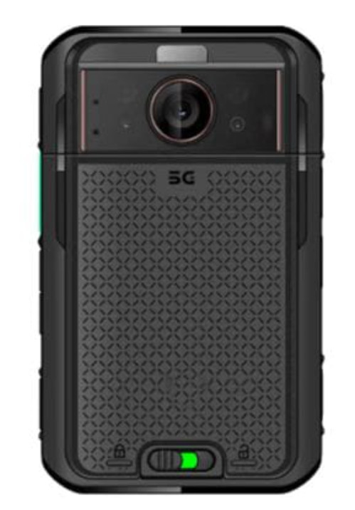Bateria de 8000 mAh substituível Câmera corporal 5G com câmera traseira de 13MP e sensor giroscópio