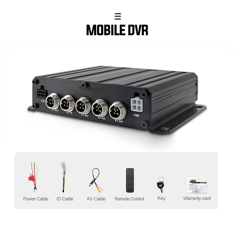 DVR móvel 4G otimizado para condições móveis adversas, oferecendo desempenho e fácil instalação para veículos comerciais