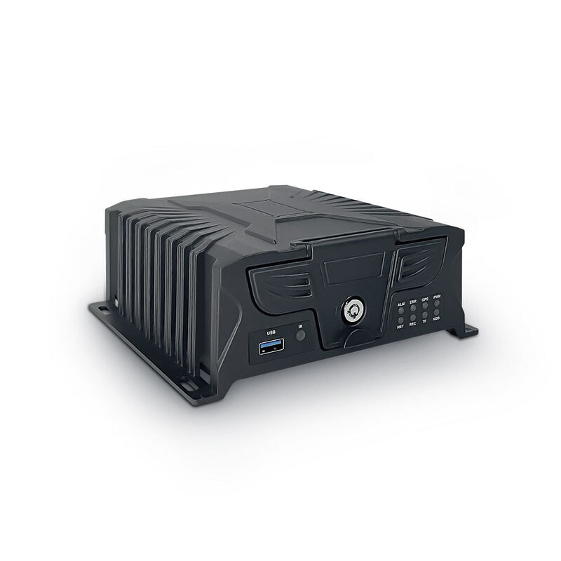 Gravador de vídeo 4G móvel robusto que suporta transmissão de vídeo ao vivo e reprodução remota para monitoramento de veículos pesados