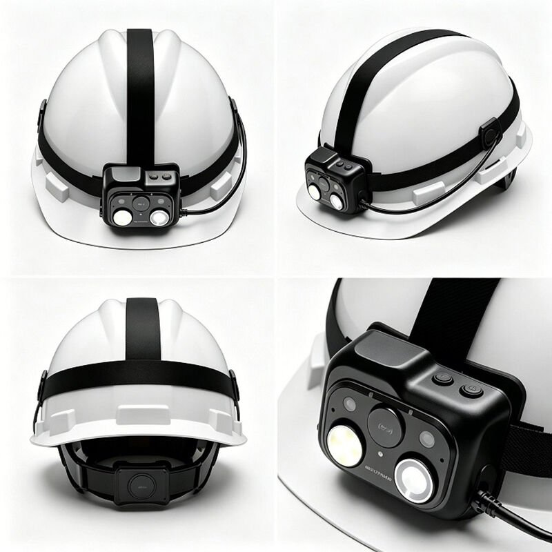 Câmera de capacete de segurança inteligente 4G com vídeo em tempo real com plataforma em nuvem