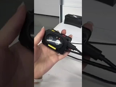 Lâmpada de frente Lâmpada flash Câmera de vigilância do capacete CCTV para trabalhadores de canteiros de obras