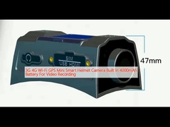 3G 4G Wi-Fi GPS Mini Smart Helmet Câmera Construída em 4000mAh Bateria Para Gravação de Vídeo