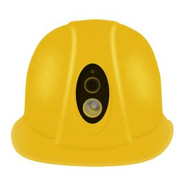 capacete de segurança 4G com câmera HD completo 1080P Wifi GPS para a mineração industrial da construção