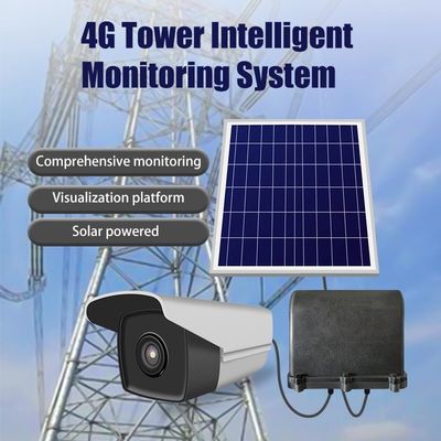 Sistema de monitoração inteligente solar 4G LTE da câmera da torre da grade funcionamento de uma longa vida de 18000 mAH